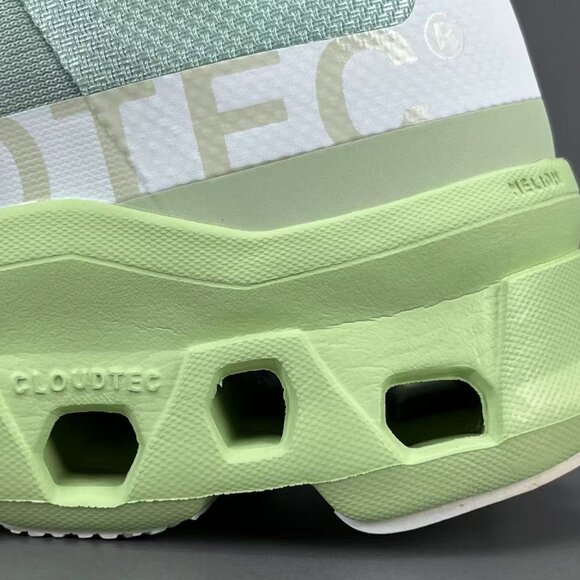 On Cloudmonster cushioned  Men Green Sneakers - Picture 8 of 12